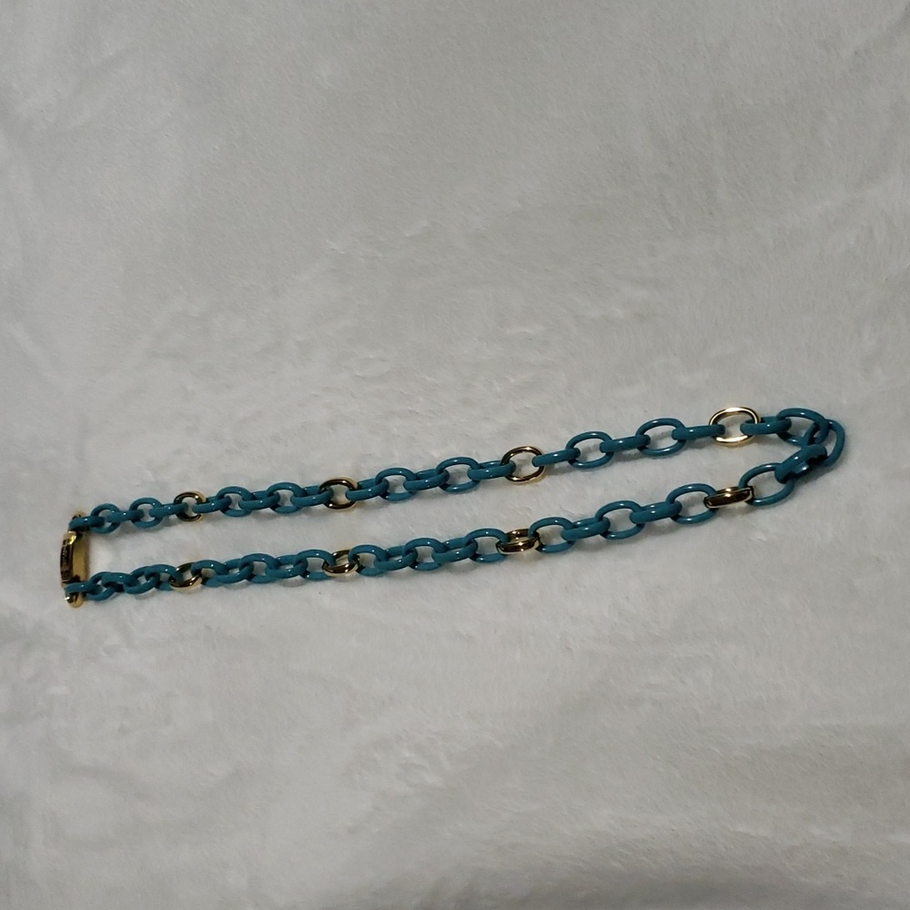 Michael Kors‎ Turquoise and Gold necklace.